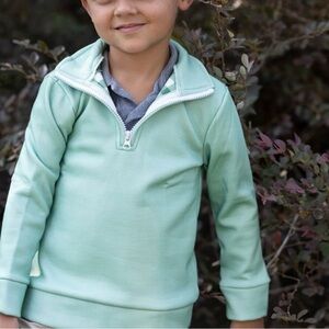 Sage 3/4 Zip Long Sleeve Pullover